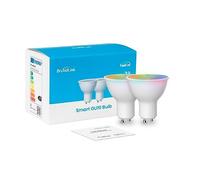 Broadlink FastCon Super Connect GU10 Smart Light Bulb 2-Pack, Color Changing with Music Sync, GU10/4.5W, Works with Alexa and Google Home, GW4C Hub Required