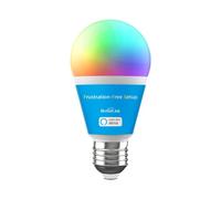Broadlink Smart Light Bulbs, Frustration-Free Setup (FFS), Works with Alexa Only, BLE Mesh Tech, A60/E27/9 W/800 lm, Colour Change with Music Sync (1 Pack)