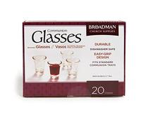 BROADMAN CHURCH SUPPLIES Glass Communion Cups, 20 Count