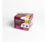 Broadman Church Supplies, Premium Easy-to-Open Dual Tab, Pre-filled Communion Fellowship Cup, 100% Concord Grape Juice blend and Wafer Set, 100 Count