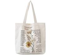 BROADREAM Canvas Tote Bag, Extra Large Capacity Handbags Shoulder Bags with Zipper, Reusable Shopping Bag, Aesthetic Vintage Bags, Large Shoulder Bag for Women Work School College Daily Use