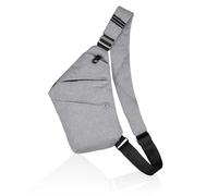BROADREAM Men Sling Bag, Shoulder Bag Men, Small Man Bag, Anti Theft Cross Body Bag Lightweight, Multi-Pocket Backpack, Chest Bag, Casual Daypacks For Man Travel Outdoor Sport Hiking White 1.0, S