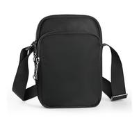 BROADREAM Small Crossbody Bag for Men Women, Anti-Theft Crossbody Sling bag Waterproof Mini Shoulder Bag Travel Passport Wallet Bag for Hiking Sports (Black)