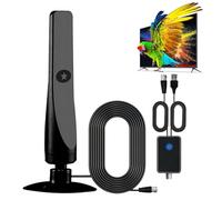 Broadwave Tv Antenna 2025,Broadwave Tv Antenna,Digital Antennas With Signal Amplifier,Supports 4k Indoor Full Hd,Long Range Reception Hd Antennas For Television, Suction Cup Plug, Plug & Play (1pcs)