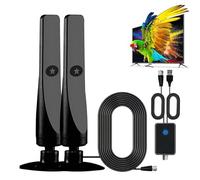 Broadwave Tv Antenna 2025,Broadwave Tv Antenna,Digital Antennas With Signal Amplifier,Supports 4k Indoor Full Hd,Long Range Reception Hd Antennas For Television, Suction Cup Plug, Plug & Play (2pcs)