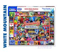 White Mountain Puzzles Jigsaw Puzzle Broadway – 1000 Pieces, 24-inch x 30-inch