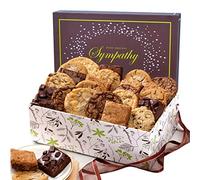 Broadway Basketeers Condolence Sympathy Gift Baskets, Fresh Baked Assorted Brownies & Cookies Gift Box, Individually Wrapped Desserts Care Package for Condolences, Memorial, Remembrance