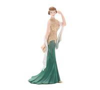 Broadway Belles Ella Small Emerald Green and Gold Standing Charleston Figurine