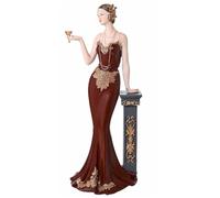 Broadway Belles Lola Dark Berry Red Charleston Broadway Belles Figurine with Glass in Hand