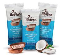 Broadway Candy 7th Heaven Coconut Chocolates Cups Pack of 3 - Oat Milk Caramelised Coconut Sweets - Non-GMO, Vegan Chocolate with Fair Trade Cocoa - Dairy Free Treats for Adults and Kids