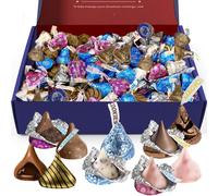 Broadway Candy 900g Blissful Kisses Hamper - American Sweets Gift Box - Chocolates Minis Hamper - An Assortment of Hershey's Kisses for Kids, Adults,