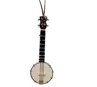 Broadway Gifts Banjo 5 Inch Red Banjo Ornament
