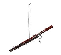 Broadway Gifts Bassoon Ornament - 16cm Bassoon - Red - Wood, Brass