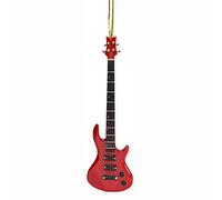 Broadway Gifts Red Bass Guitar Tree Ornament