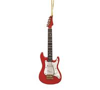 Broadway Gifts Red Electric Guitar Musical Instrument Christmas Tree Ornament Decoration Music
