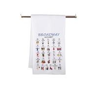 Broadway Kitchen Towels Musical Theatre Kitchen Decor Dish Towels Broadway Musical Lover Dish Towels for Actress Actor (Broad Towel)