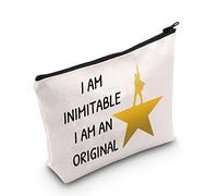 Broadway Musical Lyrics Cosmetic Bag I Am Inimitable I Am an Original Hamilton Fan Gift
