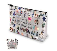 Broadway Musical Theatre Gifts Makeup Bag, Theatre Gifts, Theatre Bag I'm Not Dramatic I'm Theatrical, Broadway Fan Cosmetic Bag for Theatre Fans