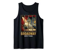 Broadway New York Retro Theater Stage Spotlight Tank Top