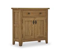Broadway Oak Mini Sideboard Cabinet Fully Assembled - By Roseland Furniture