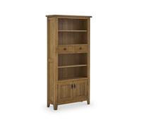 Broadway Oak Rustic Display Cabinet - Fully Assembled By Roseland Furniture
