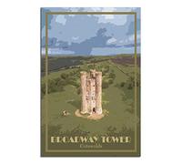 Broadway Tower Cotswolds Vintage Travel Poster Skyline Decorative Posters Modern Bedroom Canvas Art Poster Picture Painting Posters Wall Decor art Gift