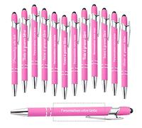 Brocade Creek Personalised custom pens, 48 pcs personalized pen with name, soft-touch ballpoint pen, best pen for Christmas, graduation, anniversary, office, smooth writing