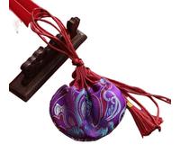 Brocade Drawstring Jewelry Pouch Bag, 4 Pcs Embroidered Drawstring Sachet Bags 10x12cm Multicolor With Tassel For Jewelry Coins(Purple)