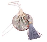 Brocade Drawstring Jewelry Pouch Bag, Pack Of 4 Multicolor Chinese Sachet Bag Drawstring Embroidered Flower Tassel(H2)