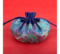 Brocade Drawstring Jewelry Pouch Bag, Pack Of 4 Multicolor Embroidered Drawstring Hanging Sachet Bags For Jewelry Storage(H5)