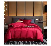 Brocade Velvet Duvet Cover 4Pcs Double Queen King Size Duvet Cover Set with Flat Bed Sheet Luxury Soft 1000TC Egyptian Cotton Bedding Set Solid Color Comforter Cover Pillowcase SheetQuilt Duvet Cover