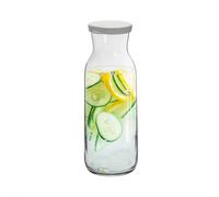 Brocca Glass Carafe Bottle With Silicone Lid Water Jug Decanter Pitcher 1.2L