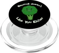 Broccoli Doesn't Like You Either - Angry Broccoli Vegan Keto PopSockets PopGrip for MagSafe