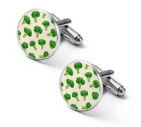 Broccoli Florets Fashion Men's Cufflinks 1.7cm