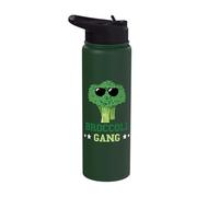 Broccoli Gang Vegetarian Healthy Vegetable Eating Broccoli Stainless Steel Insulated Water Bottle