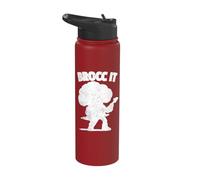Broccoli Guitar Player Rocking Broccoli Rock Stainless Steel Insulated Water Bottle