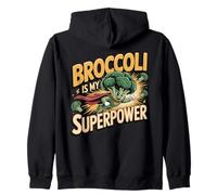 Broccoli is my Superpower Zip Hoodie
