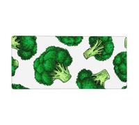 Broccoli,Mouse Pad Large Desk Pad Computer Keyboard Mouse Mat With Non Slip Rubber Base 40 x 90 cm