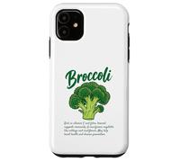 Broccoli Nutrition Facts Artwork Cruciferous Veggies Lovers Case for iPhone 11