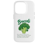 Broccoli Nutrition Facts Artwork Cruciferous Veggies Lovers Case for iPhone 14 Pro