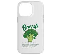 Broccoli Nutrition Facts Artwork Cruciferous Veggies Lovers Case for iPhone 14 Pro Max