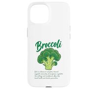 Broccoli Nutrition Facts Artwork Cruciferous Veggies Lovers Case for iPhone 15
