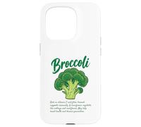 Broccoli Nutrition Facts Artwork Cruciferous Veggies Lovers Case for iPhone 15 Pro