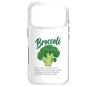 Broccoli Nutrition Facts Artwork Cruciferous Veggies Lovers Case for iPhone 17 Pro