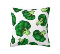 Broccoli, Pillow Cover Decorative Throw Pillowcase Soft Polyester Cushion Covers 45x45 cm