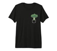 Broccoli Pocket Funny Broccoli in Pocket Premium T-Shirt