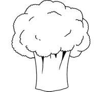 'Broccoli' Rubber Stamp - Unmounted Design for Crafting & Scrapbooking, A7 (RS00060075)