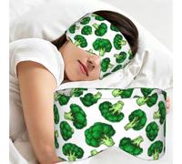 Broccoli, Sleep Mask for Home Travel, Full Eye Covers Light Blocking Eye Mask Sleep Eye and Ear Muffs