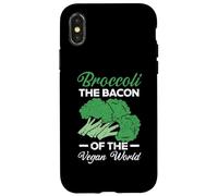Broccoli The Bacon Of The Vegan World Healthy Vegetarian Case for iPhone X/XS