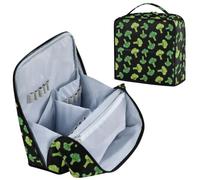 Broccoli Vegetable Black Makeup Bag Cosmetic Bag for Women